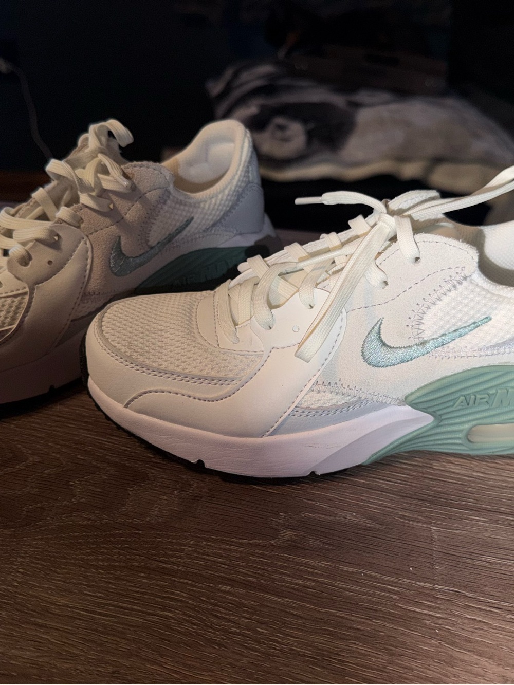 Nike Air Max Excee Women's White Sneakers with Mint Green Accents